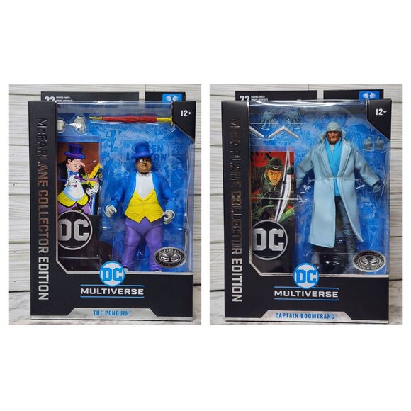 McFarlane Toys Collector Platinum Chase The Penguin and Captain Boomerang - Picture 1 of 7